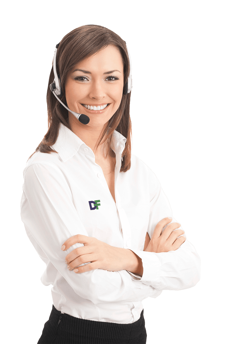 Woman smiling, representing Datafield Technology Services and emphasizing DataField’s Customer Service, complementing the page's context.