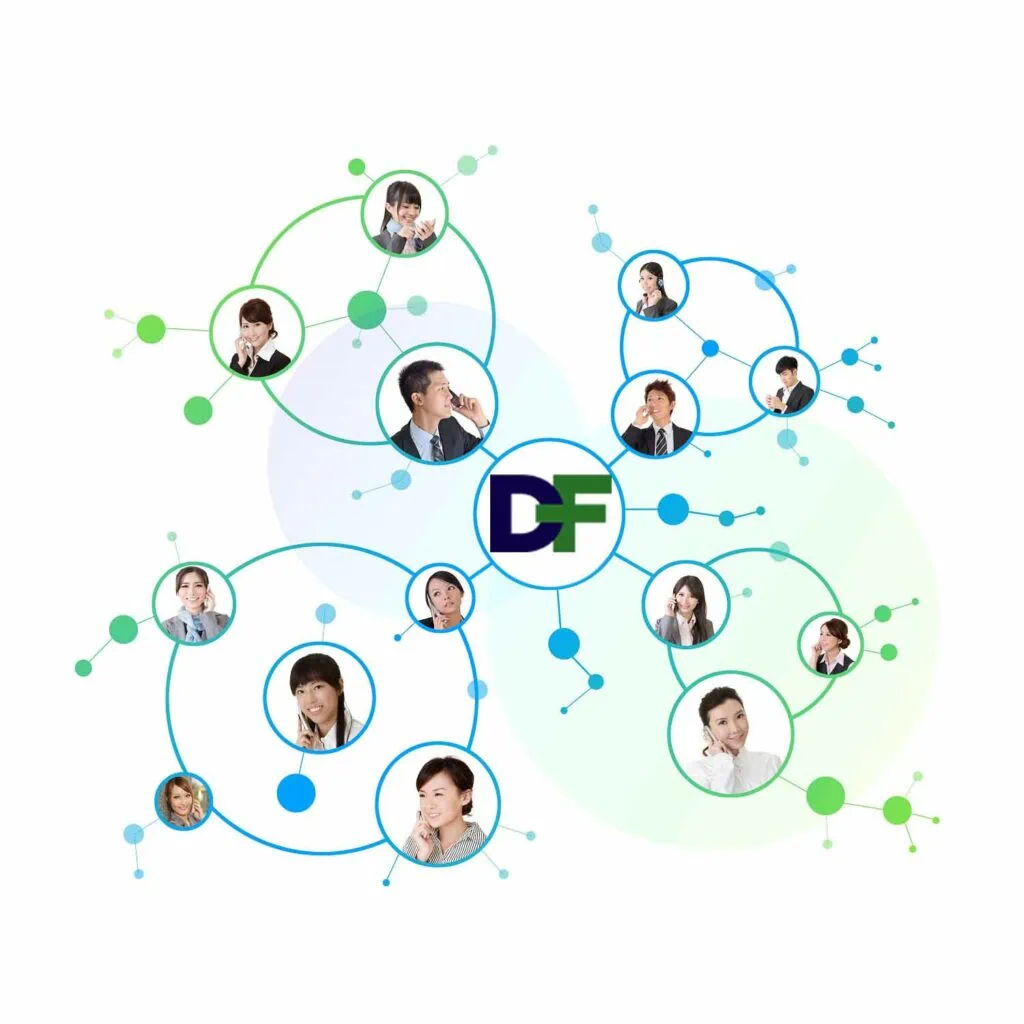 Image capturing people engaged in calls, featuring DataField Technology Services and emphasizing the call to 'Partner with DataField Technology Services,' perfectly aligned with the page's context.