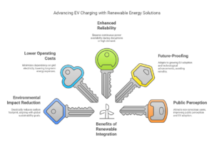 Graph showcasing Datafield Technology's focus on renewable energy integration and sustainability in electric vehicle (EV) charging station design, emphasizing visual selection to align with the page's context.